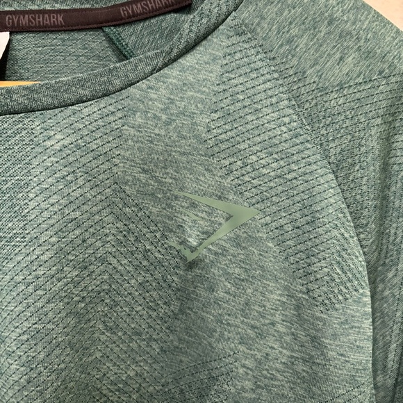 Gymshark Long Sleeve Woodland Green Shirt Men’s Size XL - Picture 5 of 12